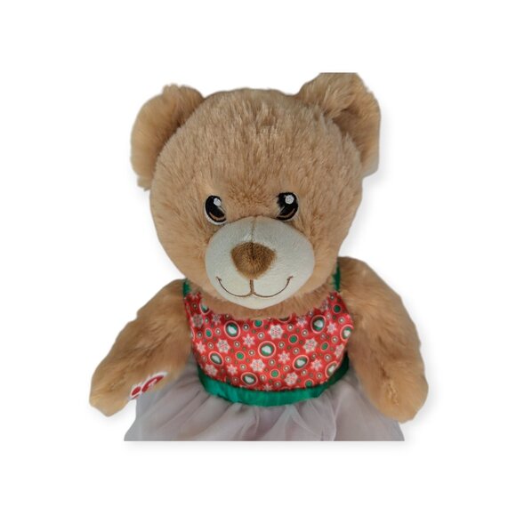Build-A-Bear BAB Bear Plush with Christmas Dress - Picture 2 of 11